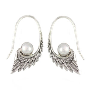 Anting Perak Sayap Mutiara E1107 - Gambar 1
