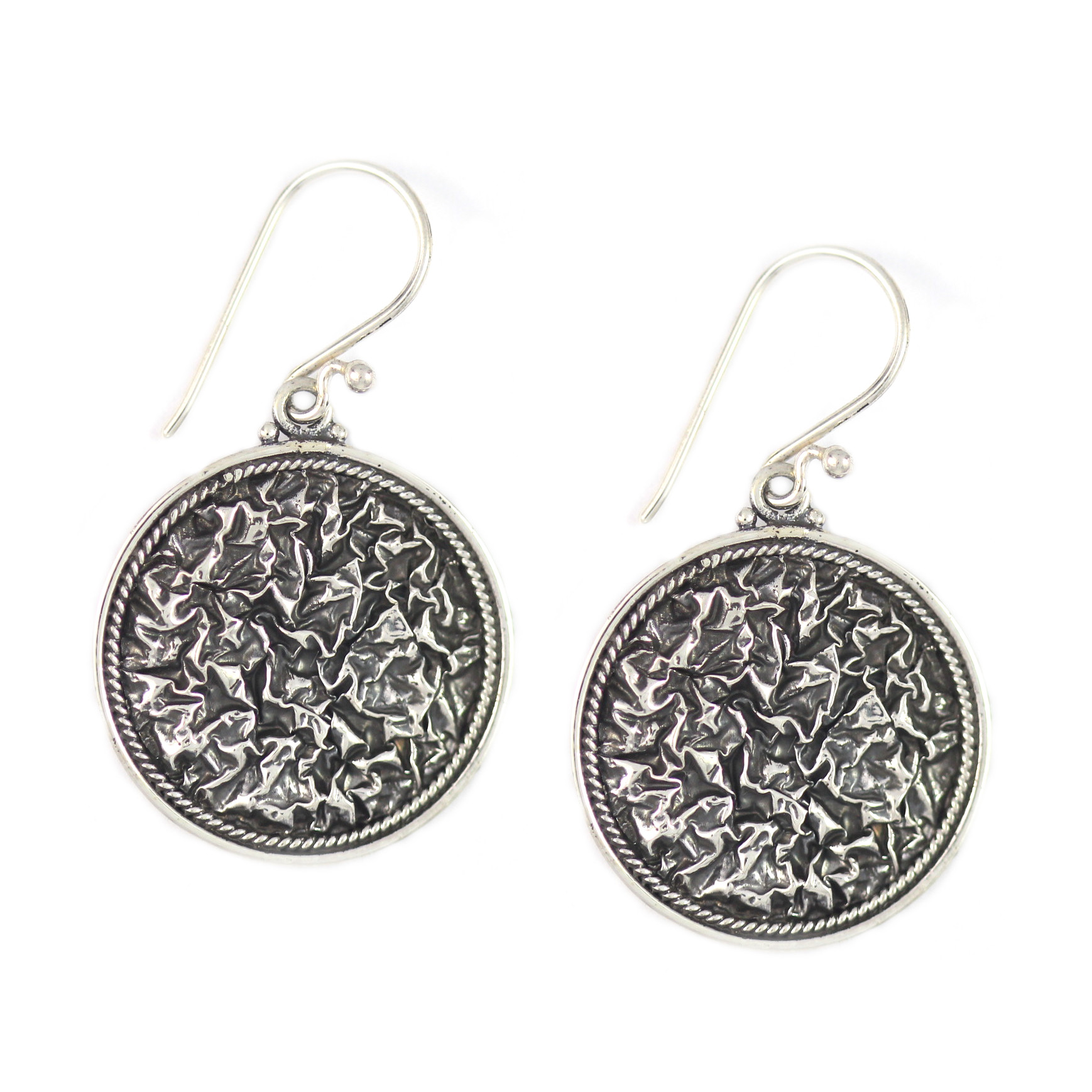 Anting Perak Bejek Bulat E898 - Gambar 1