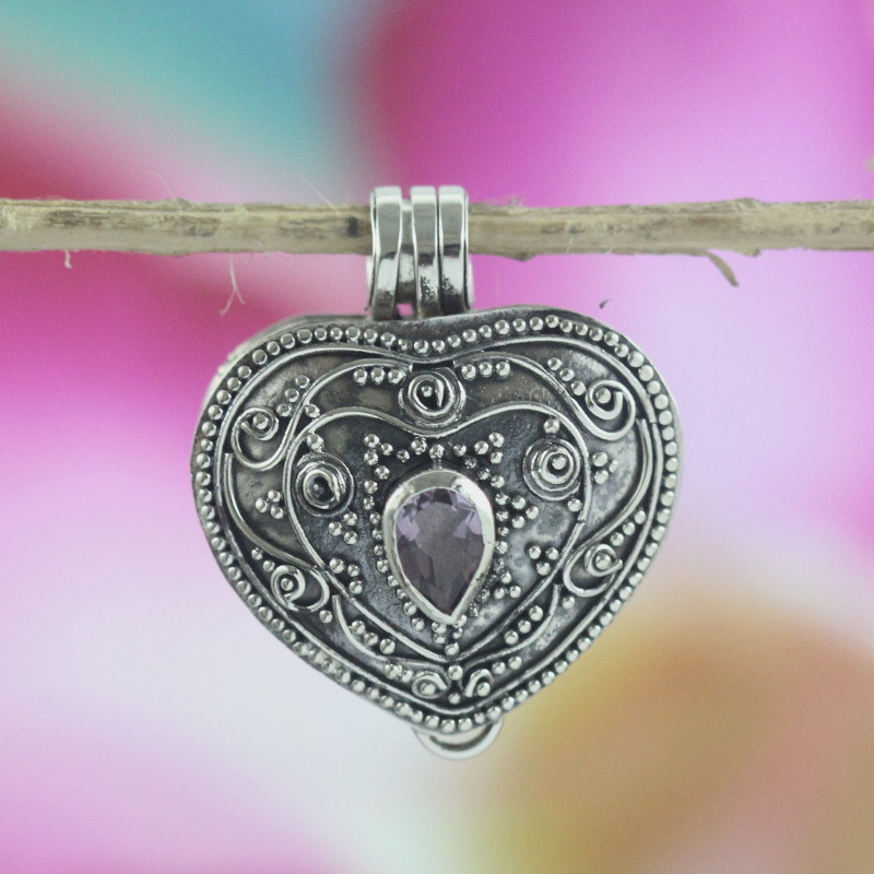 Liontin Perak Box Love P633 - Gambar 2