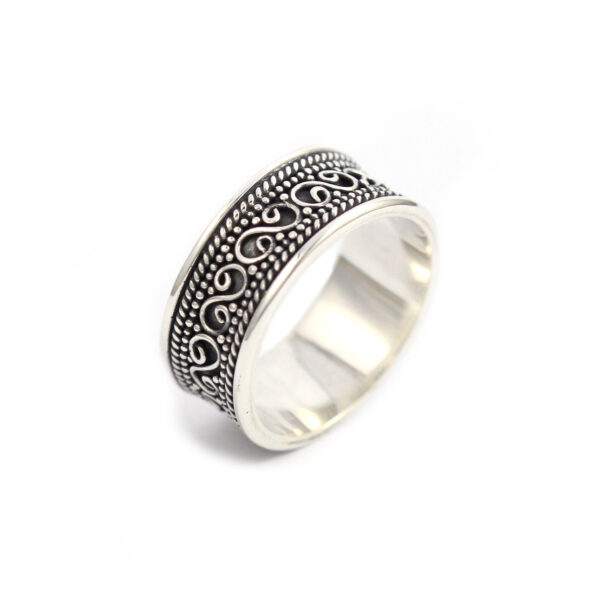 Cincin Perak Bun Spiral R110
