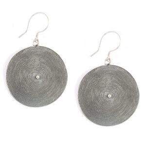 Anting Perak Bulat Kawat Plintir E780 - Gambar 1