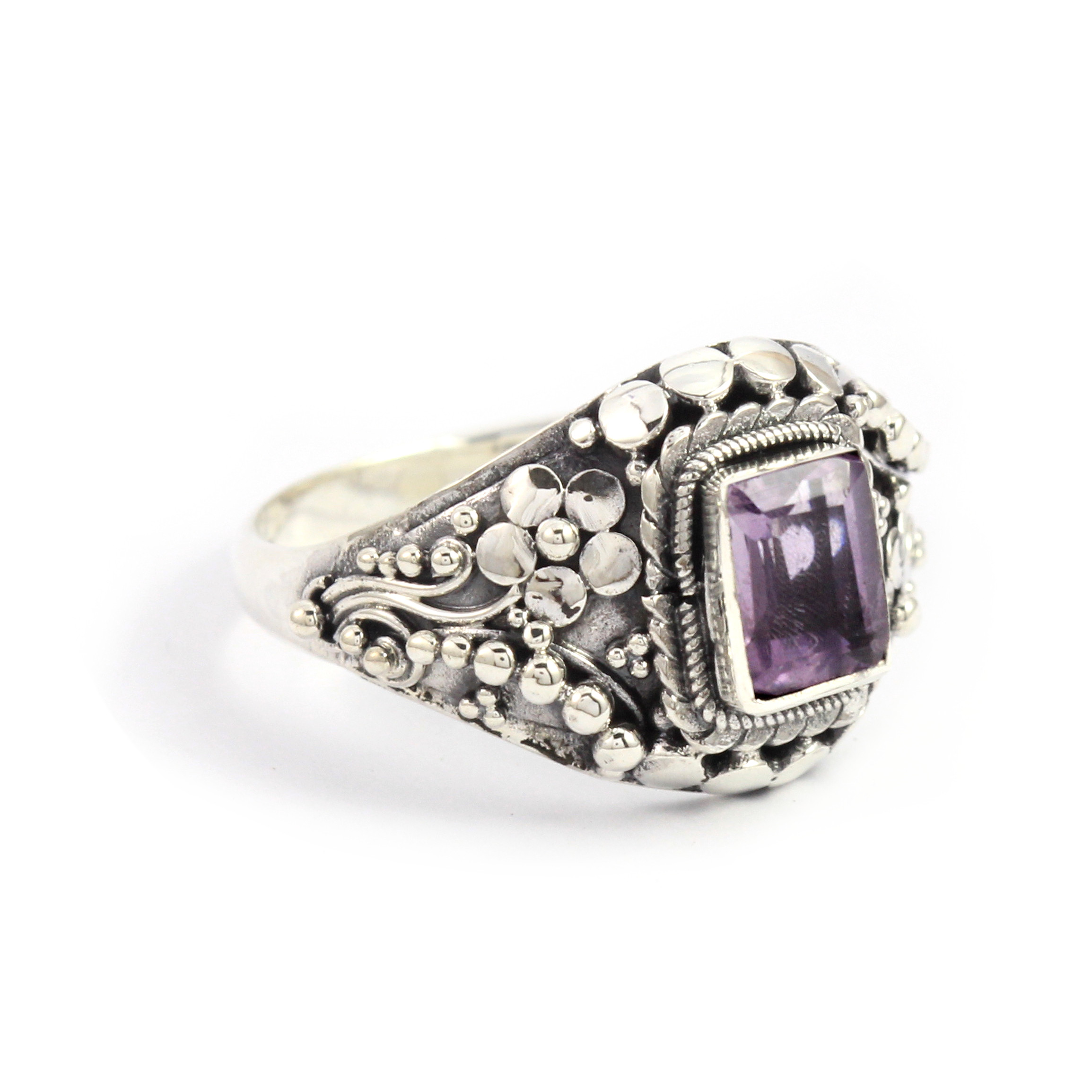 Cincin Perak Bun Bunga Armadelo R370 - Gambar 2