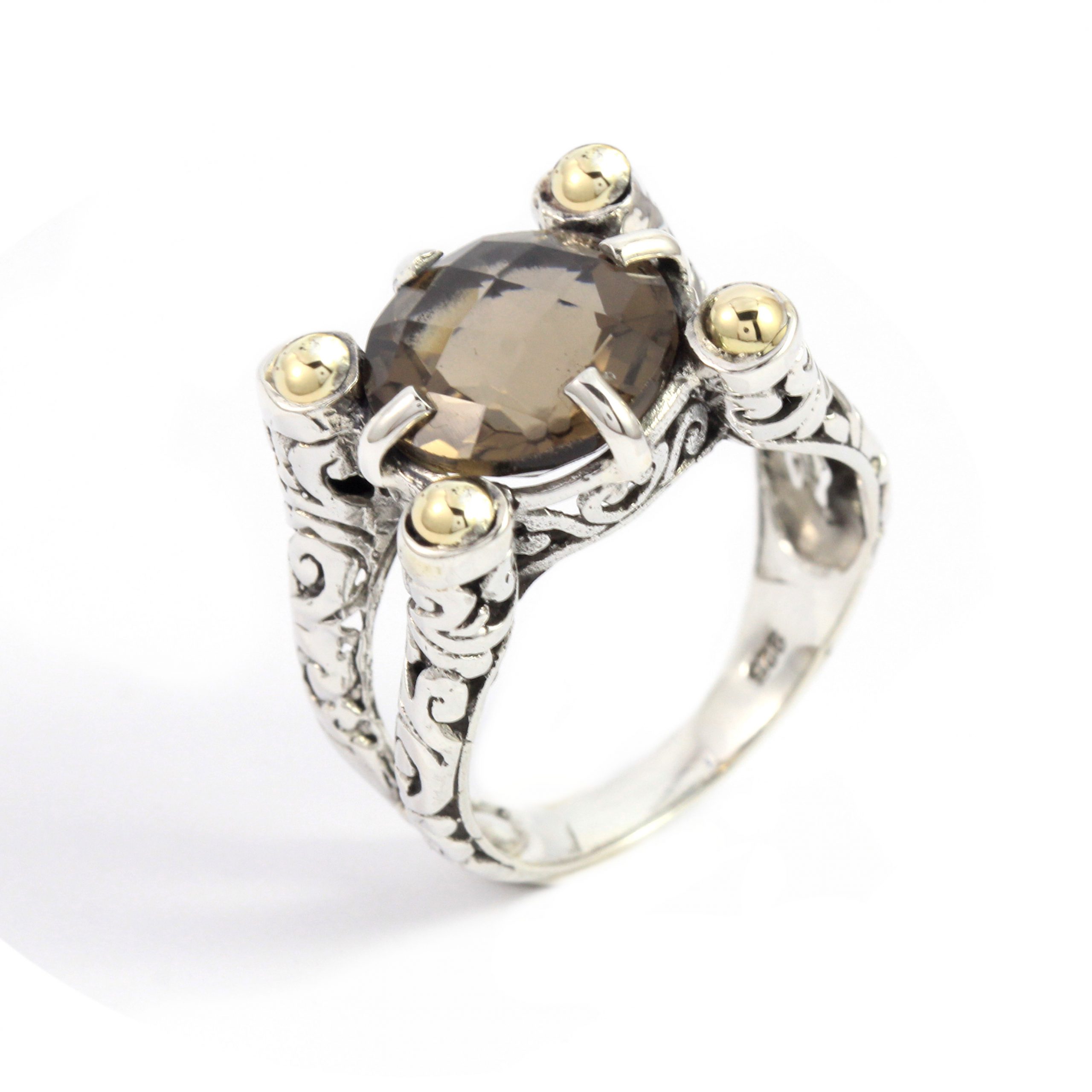 Cincin Perak Bun Permata R377 - Gambar 1