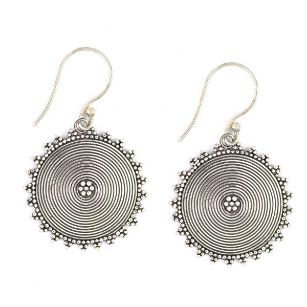 Anting Perak Kawat Jawan Bulat E1049