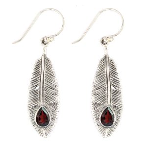 Anting Perak Daun Permata E847