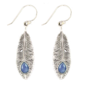 Anting Perak Daun Permata E847 - Gambar 2
