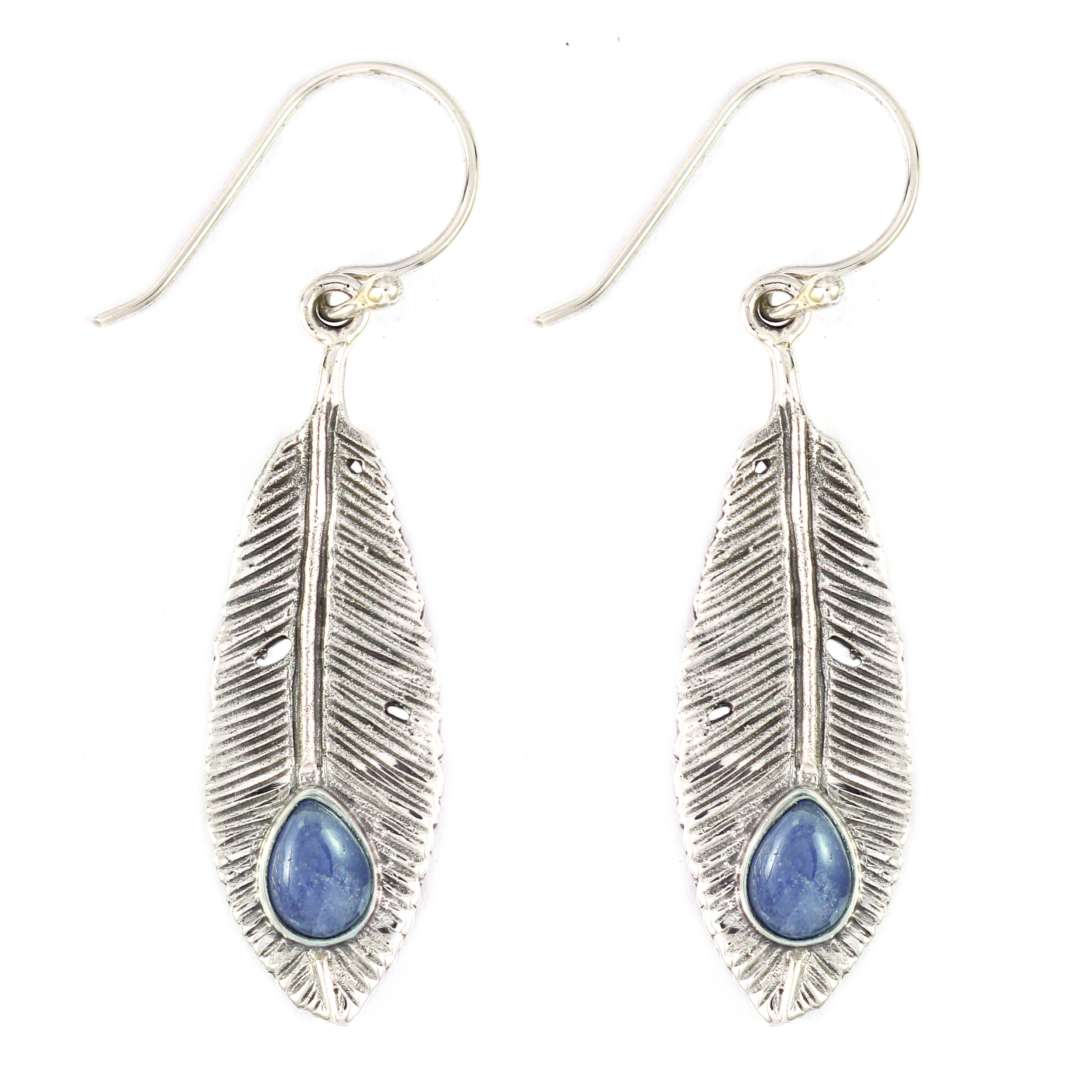 Anting Perak Daun Permata E847 - Gambar 2