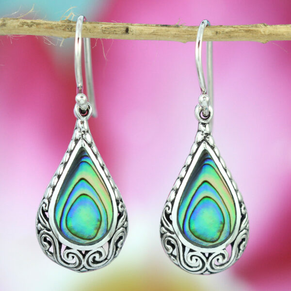 Anting Perak Shell Bun Tetes E817