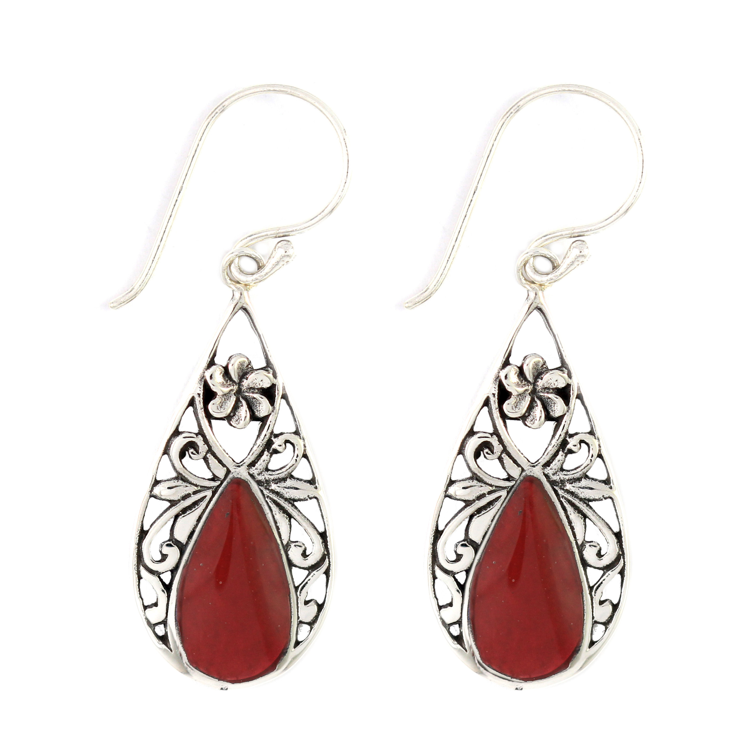 Anting Perak Bun Shell Tetes E955 - Gambar 2