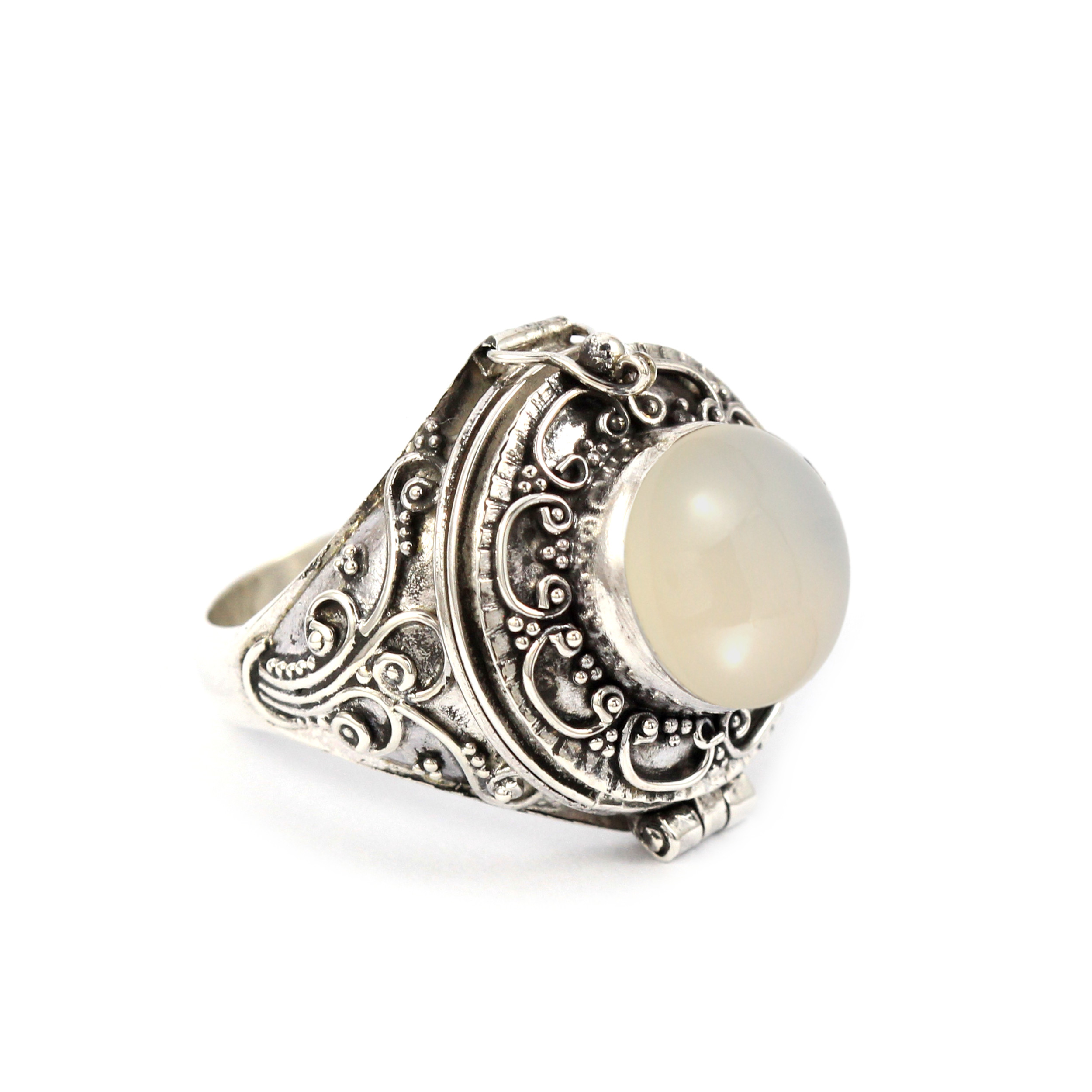 Cincin Perak Box Bun Spiral Mabe R327 - Gambar 4