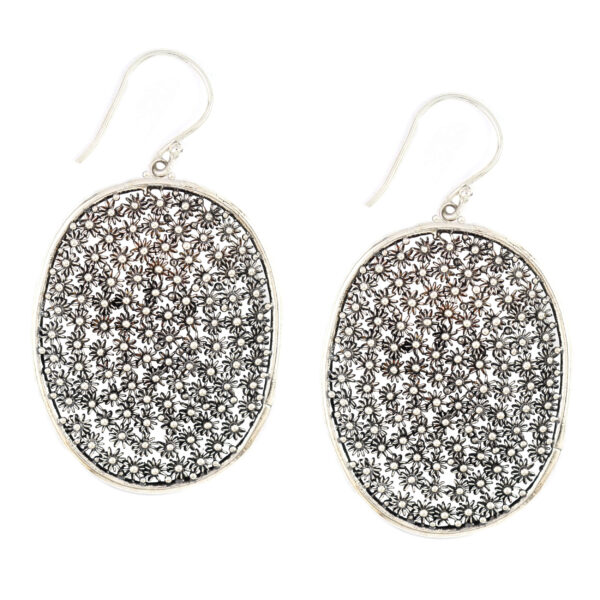 Anting Perak Bun Paye Oval E881