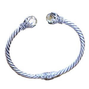 Gelang Perak Cable Permata B376 - Gambar 1