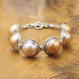 Gelang Perak Mutiara Mabe