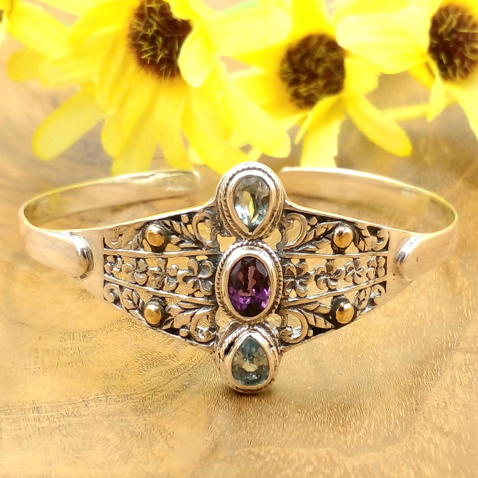 Gelang Perak Cuff Bali