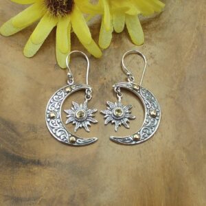 Anting Perak Bali Permata