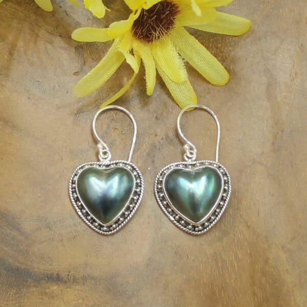 Anting Perak Bali Mutiara