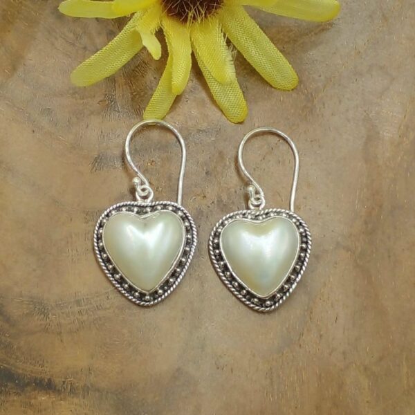 Anting Perak Bali Mutiara