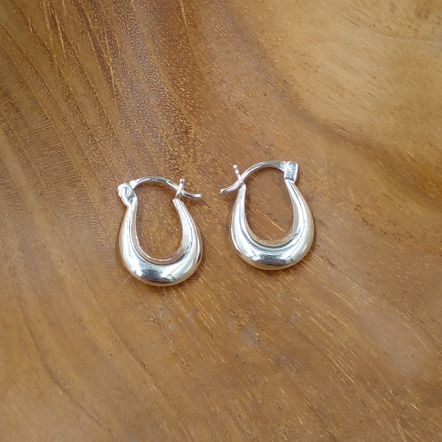 Anting Perak Polos Kreol