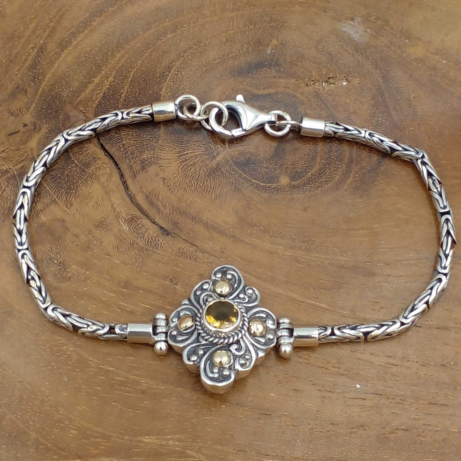 Gelang Perak Wanita Elegan Bali B573 - Gambar 2