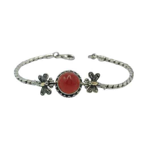 gelang perak rantai permata