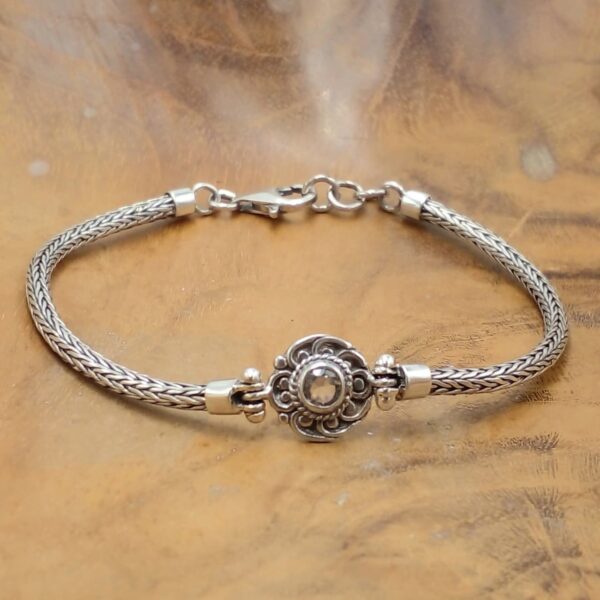 Gelang Rantai Permata Perak Asli Bali B701