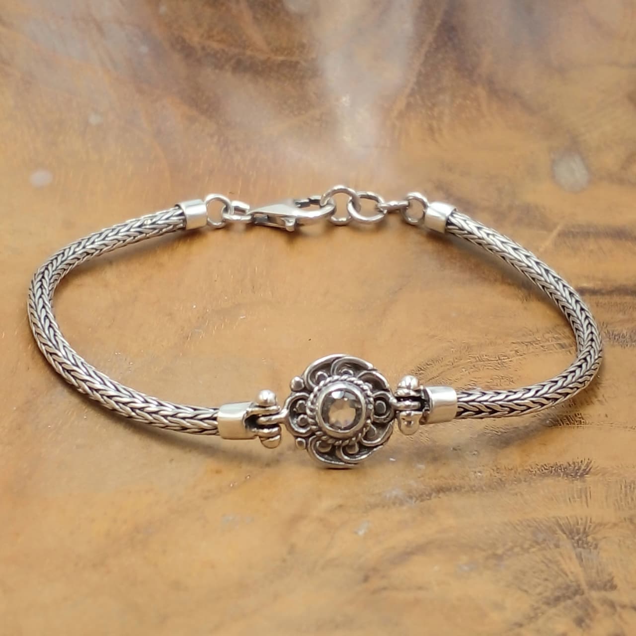 Gelang Rantai Permata Perak Asli Bali B701 - Gambar 3