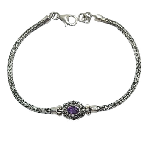 gelang rantai wanita silver