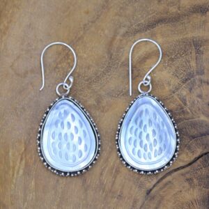 Anting Perak Kerang Tetes Unik E1607 - Gambar 5