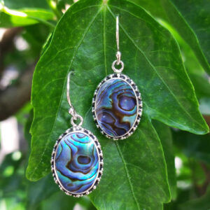 Anting Perak Kerang Oval Jawan Sari E1855 - Gambar 4