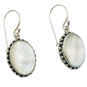 Anting Perak Kerang Oval Jawan Sari E1855 - Gambar 3