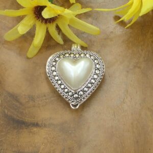 Liontin Love Perak dengan Mutiara Mabe P796 - Gambar 6