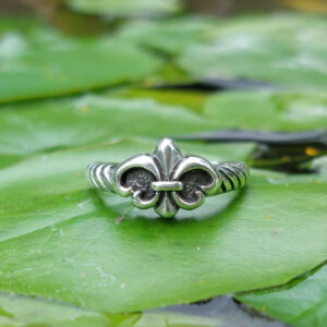 Cincin Perak Fleur de Lis R724 - Gambar 3