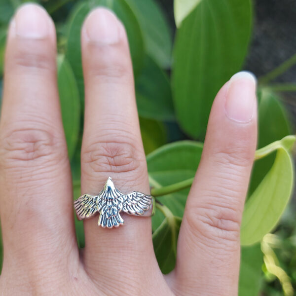 Cincin Elang Perak Asli R726