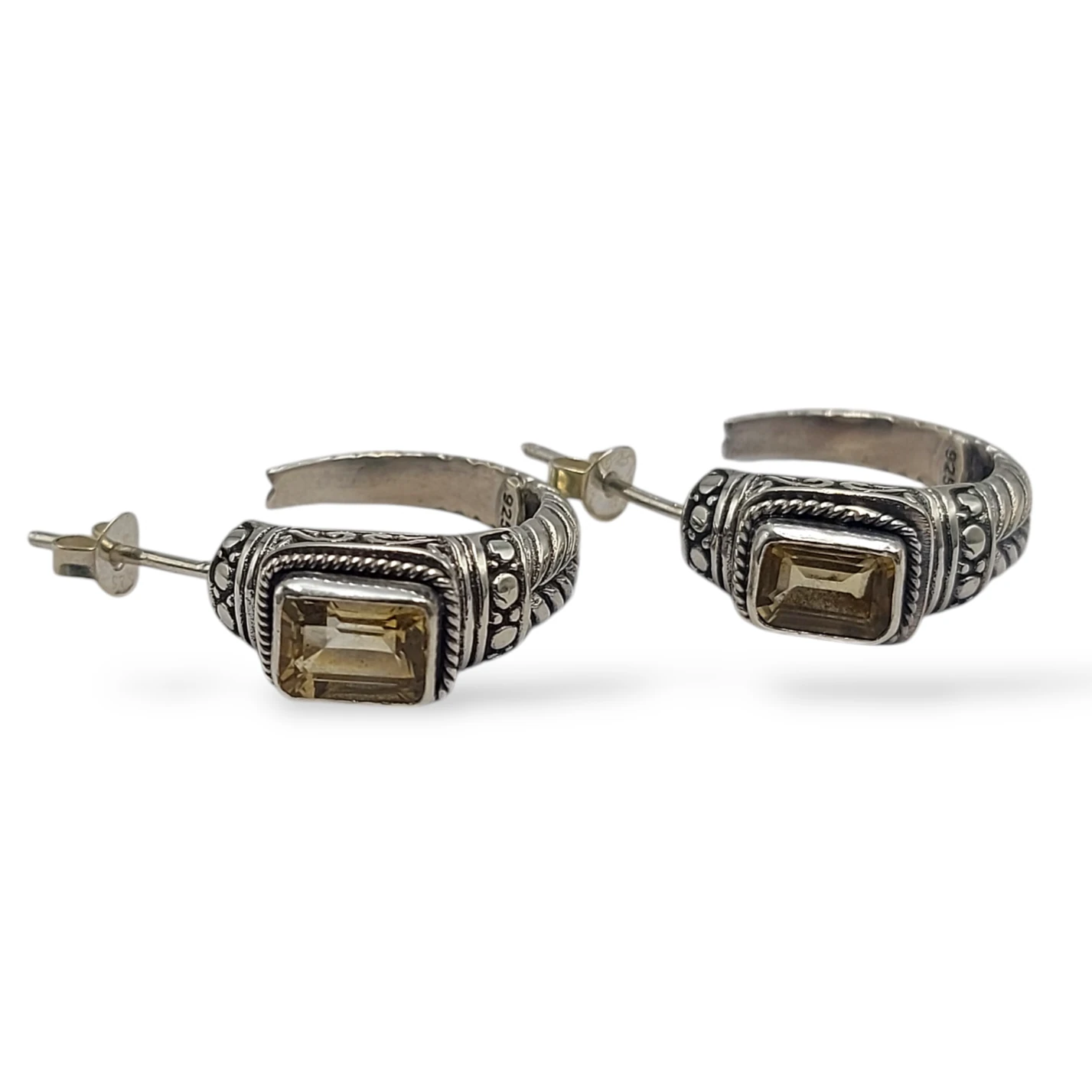 Anting Tusuk Permata Perak Asli E1664 - Gambar 3
