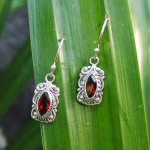 Anting Perak Rectangle Permata Markis E1836 - Gambar 5