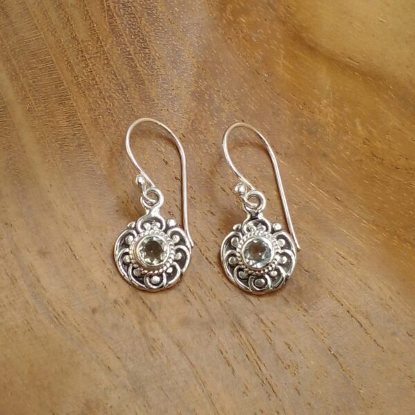anting perak bali permata