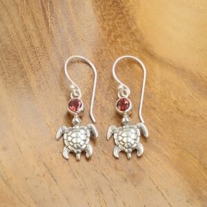 Anting Perak Bali Penyu Permata E1846 - Gambar 4
