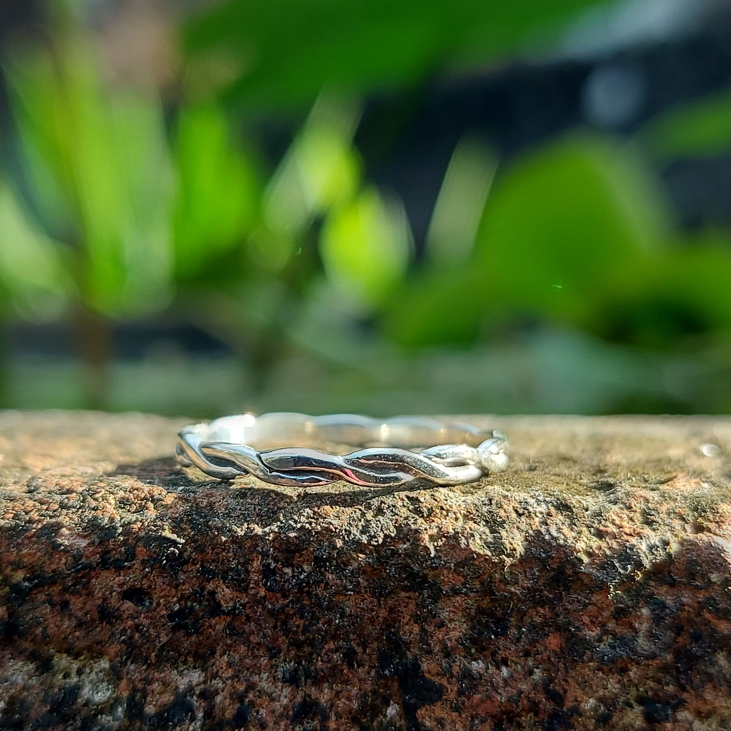 Cincin Perak Anyaman Minimalis R691 - Gambar 4