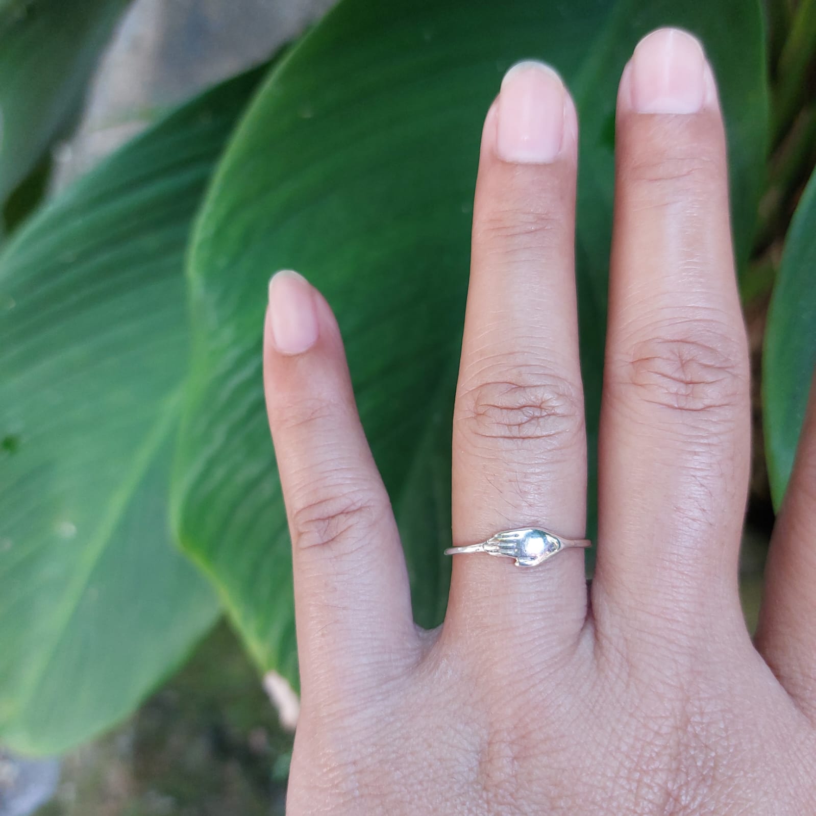 Cincin Perak Motif Tangan R696 - Gambar 5