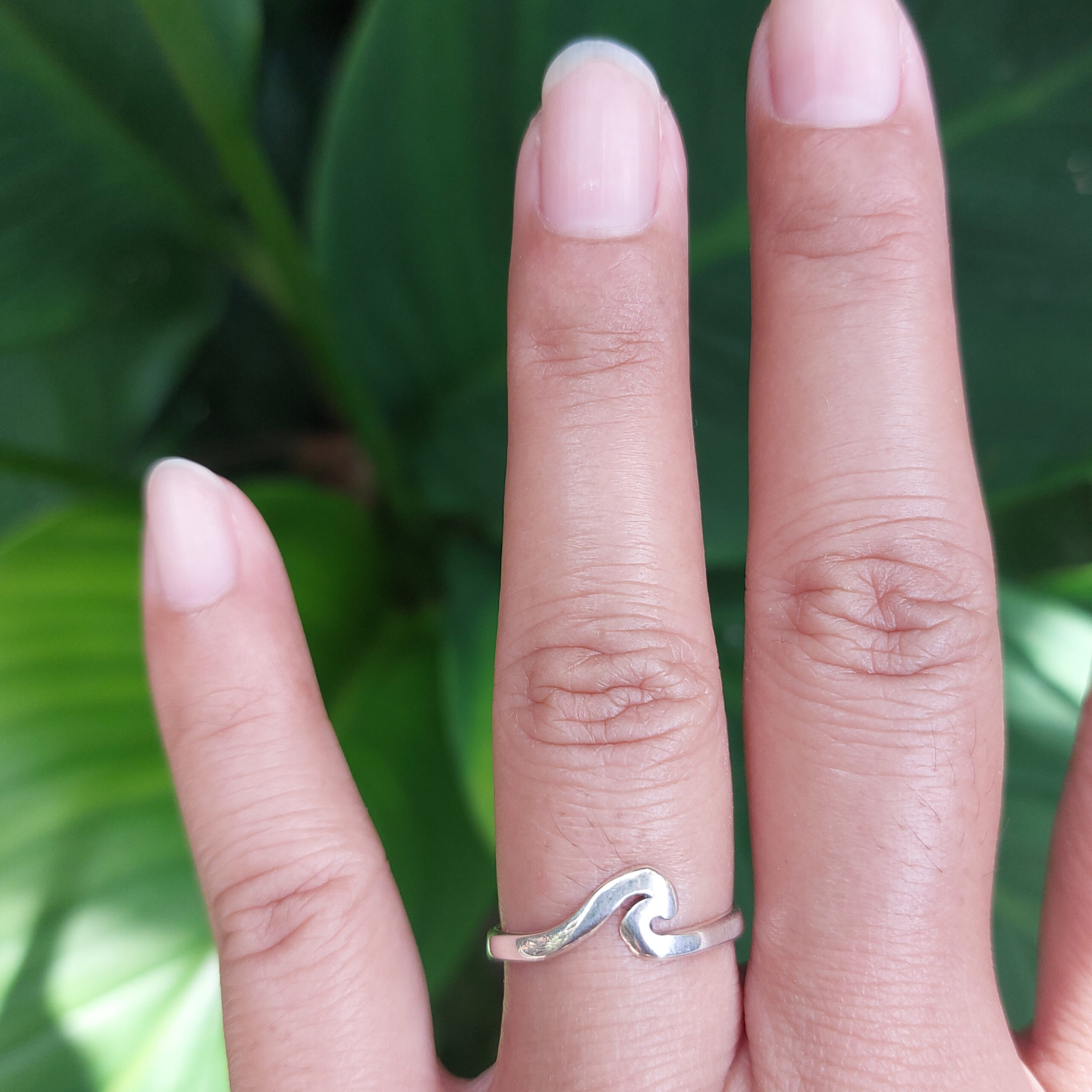 Cincin Perak Motif Ombak R703 - Gambar 5