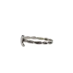 Cincin Perak Bulan Sabit R712 - Gambar 2