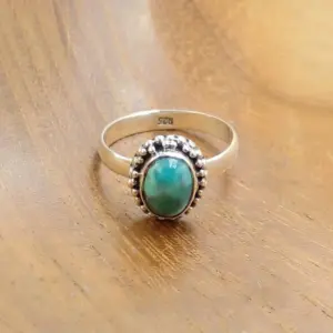 Cincin Perak 925 Wanita Permata R735 - Gambar 4